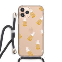 Ananasjes: iPhone 11 Pro Transparant Hoesje met koord