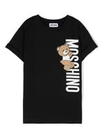 Moschino Kids t-shirt en coton à imprimé Teddy Bear - Noir