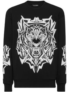 Plein Sport sweat imprimé à patch logo - Noir