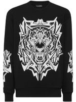 Plein Sport sweat imprimé à patch logo - Noir