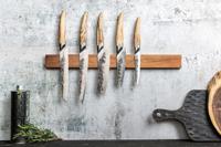 Santoku mes - GESMEED - KATAI - VG10 staal - Handvat van wortelhout - L 14 cm