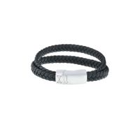 AZE Jewels Armband Double Flat String Black | Maat L - thumbnail