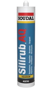 Soudal - Silirub AQ | Siliconenkit | Transparant | 300 ml - 102543