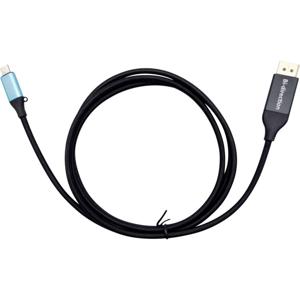 i-tec C31CBLDP8KBIDIR USB-C-displaykabel Aansluitkabel USB-C stekker, DisplayPort-stekker 1.5 m Zwart