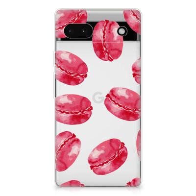 Google Pixel 6A | Siliconen Case | Pink Macarons