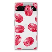 Google Pixel 6A | Siliconen Case | Pink Macarons