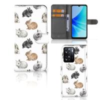 Telefoonhoesje | Met pasjeshouder | voor PPO A57 | A57s | A77 4G Konijntjes