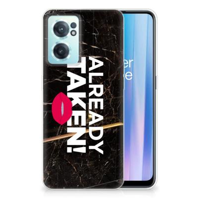 OnePlus Nord CE 2 5G | Siliconen hoesje | met naam Already Taken Black