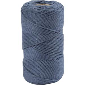 Creativ Company Macrame Koord Blauw, 198m