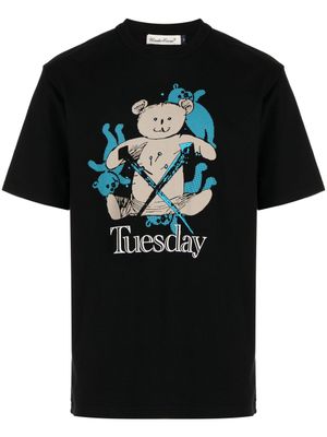 Undercover t-shirt en coton à imprimé graphique - Noir