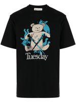 Undercover t-shirt en coton à imprimé graphique - Noir