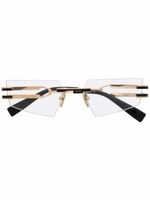 Balmain Eyewear lunettes de vue à monture rectangulaire - Or - thumbnail