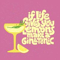 Duni servetten gin & tonic 24x24cm