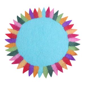 Placemat Zonnebloem Aqua
