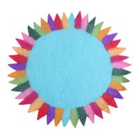 Placemat Zonnebloem Aqua