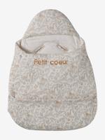 Katoengaas engelennestje dat kan worden omgevormd beige, bedrukt