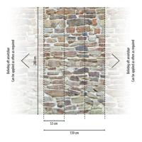 Livingwalls The Wall II - Beige - Stenen Muur - 392511
