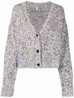 MCQ cardigan en maille épaisse à col v - Blanc