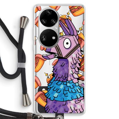 Loot Burger: Huawei P50 Pro Transparant Hoesje met koord
