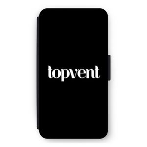 Topvent Zwart: iPhone 12 mini Flip Hoesje