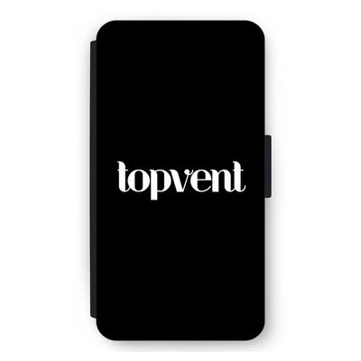 Topvent Zwart: iPhone 12 mini Flip Hoesje