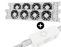 Heatfan 4 - radiatorventilator duo - wit + touch sensor
