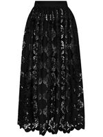 Oscar de la Renta jupe Gardenia à coupe mi-longue - Noir