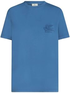 ETRO t-shirt en coton à motif Pegaso - Bleu