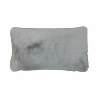 Imitatie Bont Lichtgrijs Sierkussen (50 x 30 cm) - thumbnail