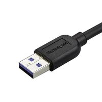 StarTech.com Slanke Micro USB 3.0 kabel haaks naar links 50cm - thumbnail