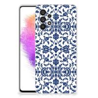 Samsung Galaxy A73 5G | TPU Case | Flower Blue