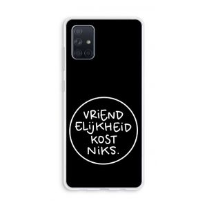 Vriendelijkheid: Galaxy A71 Transparant Hoesje