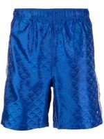 Diesel short de sport à logo brodé - Bleu