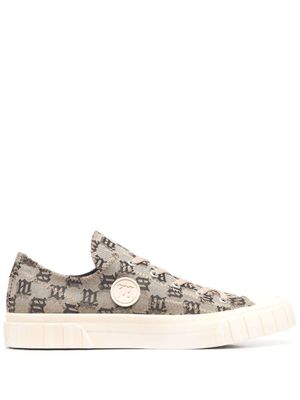 MISBHV baskets lacées à motif monogrammé - Tons neutres