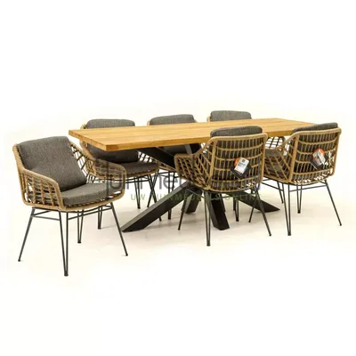 Tuinset Cottage met Spectral 200cm tafel van 4 Seasons Outdoor