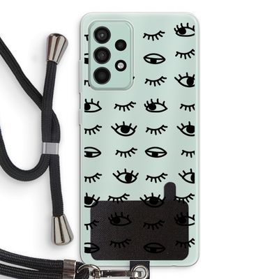 Eye pattern #2: Samsung Galaxy A52s 5G Transparant Hoesje met koord