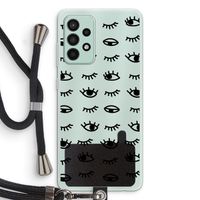 Eye pattern #2: Samsung Galaxy A52s 5G Transparant Hoesje met koord