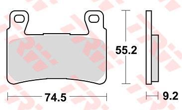 TRW Brake pad mcb 819 sv sintered metal