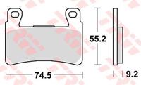 TRW Brake pad mcb 819 sv sintered metal