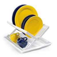 Wit Afdruiprek 2-laags Met Lekbak 37 X 33 X 21 Cm - Afdruiprekken - thumbnail