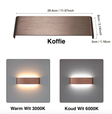 Lumea DualGlow Wandlamp - Stijlvolle LED-verlichting voor een Moderne Look