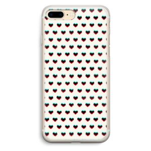 Hartjes: iPhone 7 Plus Transparant Hoesje