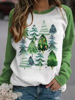 Christmas Casual Crew Neck Long sleeve Loose Sweatshirt - thumbnail