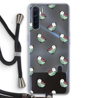 Vogeltjes: Oppo A91 Transparant Hoesje met koord