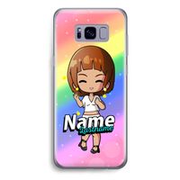 Chibi Maker vrouw: Samsung Galaxy S8 Plus Transparant Hoesje