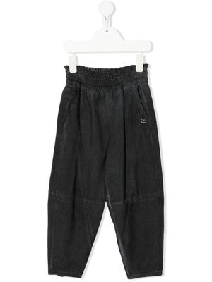 Monnalisa pantalon fuselé à taille élastiquée - Gris