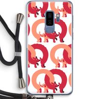 Dogs: Samsung Galaxy S9 Plus Transparant Hoesje met koord