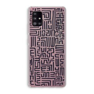 Moroccan Print: Samsung Galaxy A51 5G Transparant Hoesje