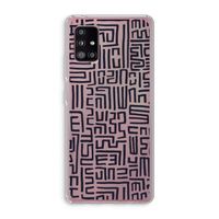 Moroccan Print: Samsung Galaxy A51 5G Transparant Hoesje