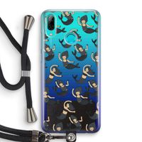 Zeemeermin: Huawei P Smart (2019) Transparant Hoesje met koord